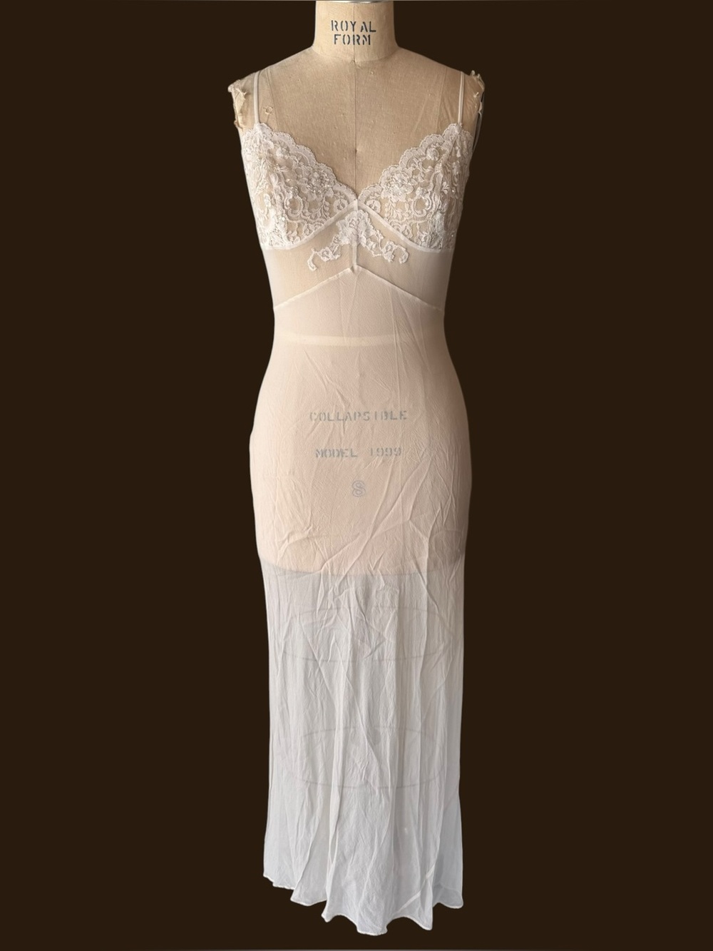 Vintage Y2K Victoria’s Secret Silk Beaded Maxi Slip Dress